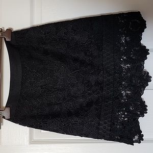 Black Ted Baker Lace Skirt Size 0